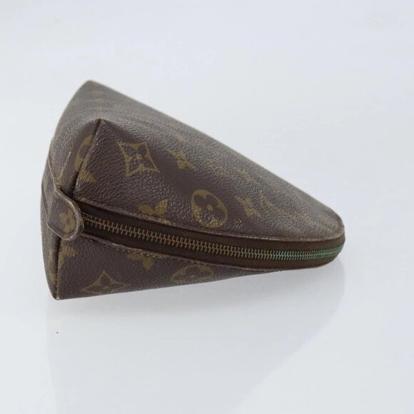 LOUIS VUITTON Monogram Trousse Demi Ronde Cosmetic Pouch M47520 LV Auth 150155 - Picture 6 of 16
